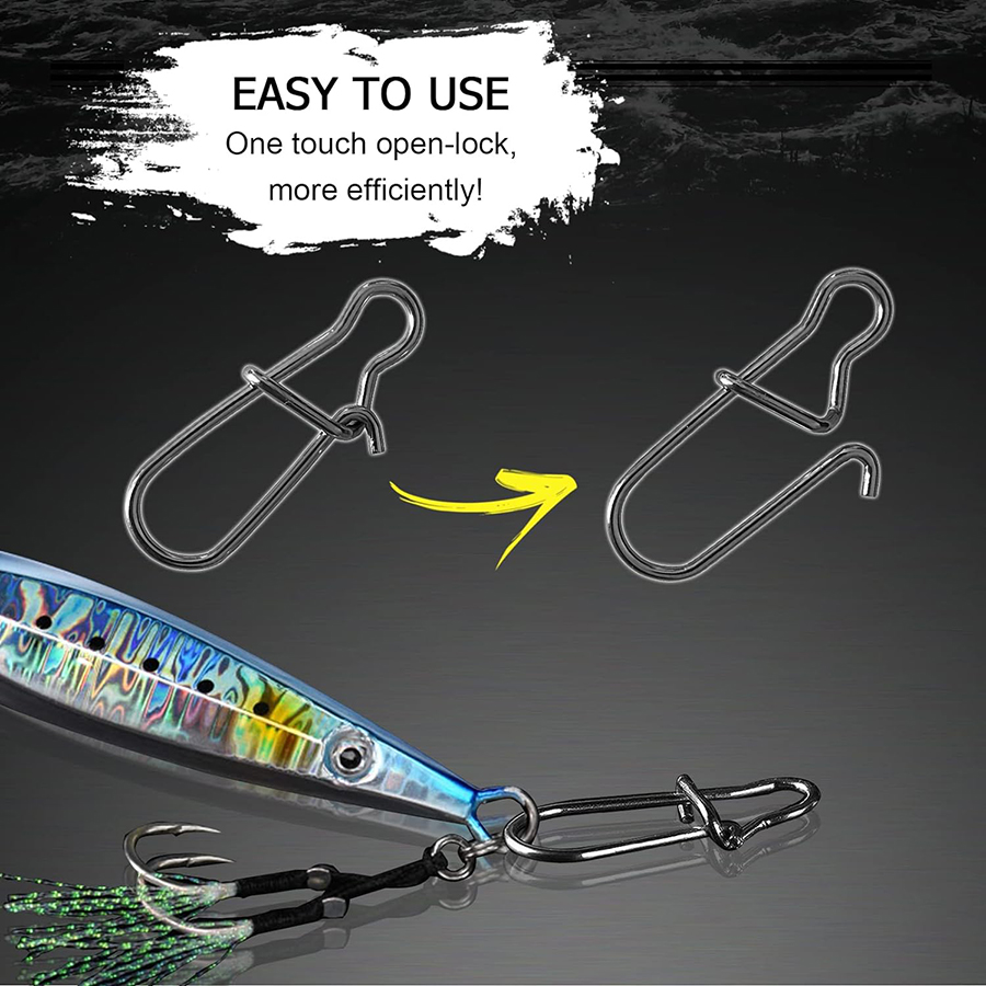 50 pièces Snaps à manivelle en - Fishing Lure Accessories avis et prix